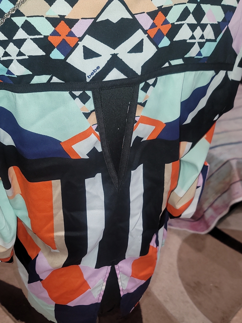 Bebe Colorful Blouse - Picture 5 of 8